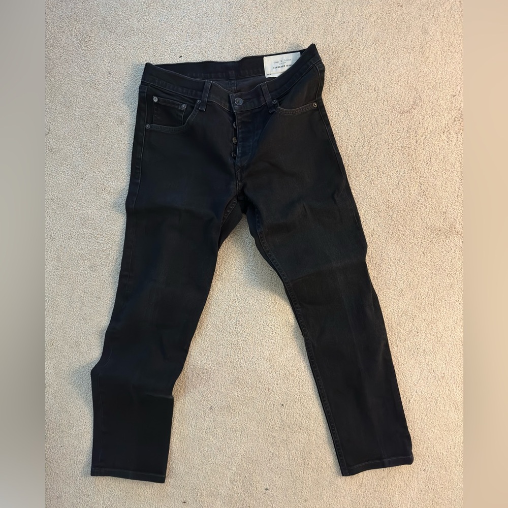 Rag & Bone Men’s Fit 2 Black Jeans - 30x27